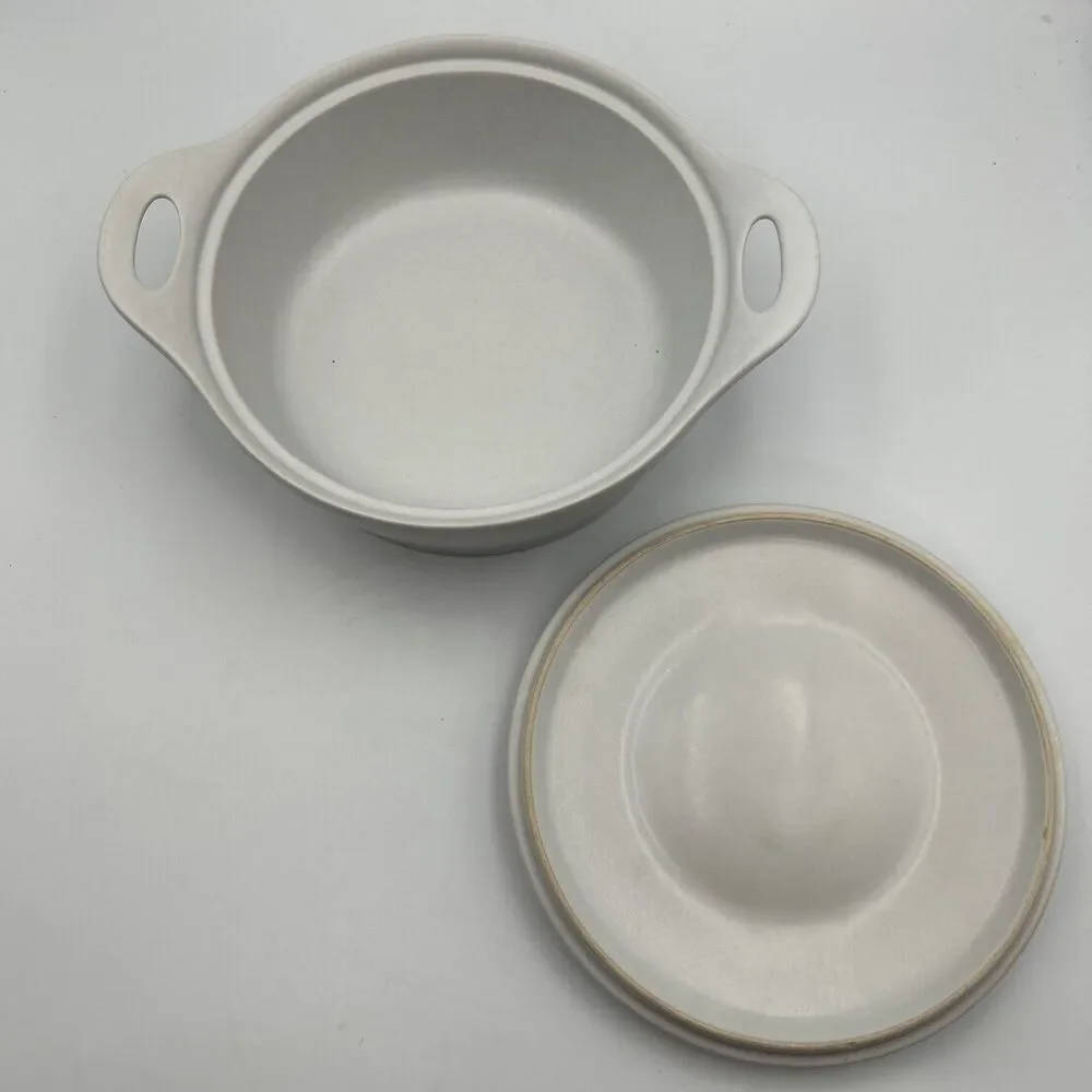 CorningWare Creations Stoneware Covered Casserole Oven Dish 1.5qt White